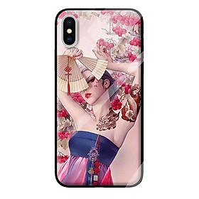 Ốp kính cho iPhone X CÔ GÁI LX 3 - Hàng chính hãng