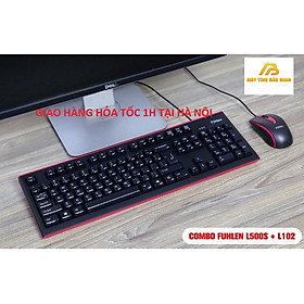 Mua Combo Gaming Bàn Phím Fuhlen L500s và Chuột Fulen L102 Đỏ - Bộ Game Net Giá Rẻ- Hàng Chính Hãng