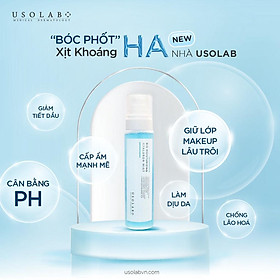 Xịt khoáng HA Bio Moisturizing Hyaluron Mist Cấp Ẩm chiết xuất rau má - Hee's Beauty