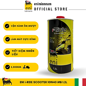 (HCM) (1.2L) Nhớt Eni I-Ride Scooter 10W40 chuyên dụng cho xe Vespa/Piaggio