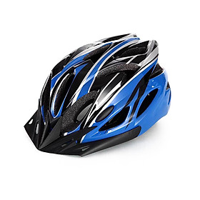 Mũ bảo hiểm đi xe đạp leo núi, siêu nhẹ, siêu bền, thoáng khí-Màu Xanh đậm