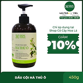 Dầu Gội Hà Thủ Ô 2in1 Dành Riêng Cho TÓC BẠC Và RỤNG TÓC Cocayhoala Chai Lớn 450g Tiết Kiệm Hơn 1,5 lần