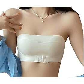 Áo ngực không dây chống tuột đúc su đệm dày tôn V1-áo chíp quây mặc trong áo váy hở vai