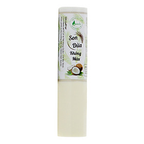 Son dừa không màu dưỡng môi mềm mịn, chống khô nứt nẻ môi, hỗ trợ giảm thâm môi