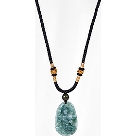 Mặt Dây Chuyền Phật Bản Mệnh Tuổi Ngọ Đại Thế Chí Bồ Tát Đá Cẩm Thạch Nước Ngọc Ngọc Quý Gemstones