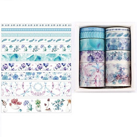 Washi Tape Set 10 Cuộn Băng Keo Theo Chủ Đề