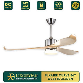 Mua Quạt Trần LUXAIRE CURVE 56   tiết kiệm điện  điều khiển từ xa  sải cánh 142cm - Hàng chính hãng