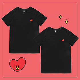 Set 2 áo thun BT21 x HUNT 2Pack Set Black Tata HIXH8A901T