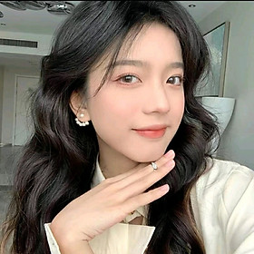 Bông tai hạt ngọc trai nhân tạo đơn giản dễ thương tiểu thư công chúa xinh đẹp hoa tai