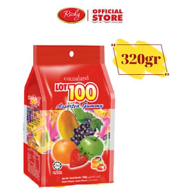 Kẹo Gummy Lot 100 Tổng Hợp Cocoaland 320g Gói