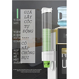 Mua Giá lấy ly cốc giấy 1 ngăn tự động có nắp chống bụi