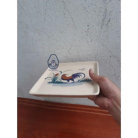 Mua Đĩa con gà hình vuông 25 cm