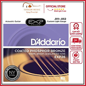 Mua Dây đàn guitar acoustic D Addario EXP26 thích hợp sinh viên  du ca đường phố