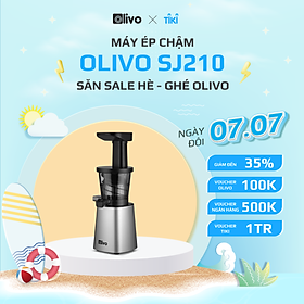 Máy Ép Chậm Olivo SJ210 [CHÍNH HÃNG] Làm Kem, Ép Rau Củ Quả, Ép Đậu Nành 3 Trong 1, Ép Kiệt Bã 99% Thiết Kế Đột Phá, Dễ Dàng Vệ Sinh