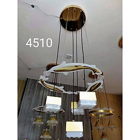 Đèn thả trần hình con cá trang trí nội thất phòng bếp, phòng ăn sang trọng hiện đại mã 4510 