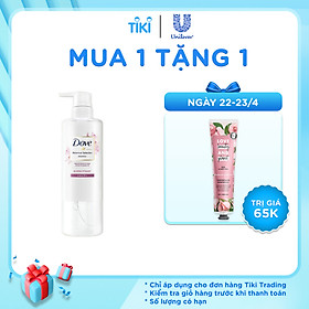 Dầu Gội Dove Giúp Tóc Bóng Mượt Hoa Sen & Dầu Jojoba Botanical Selection 500g