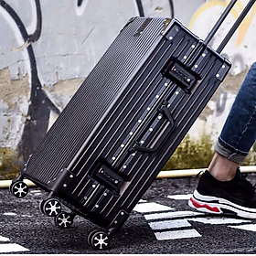  Vali Kéo Khung Nhôm Khóa Sập Chống Bể Vỡ, Chống Trầy Xước Size 20inch & 24inch & 28inch