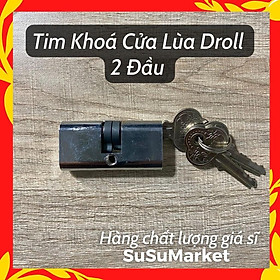 Lõi khoá cửa lùa droll 1 đầu 2 đầu | Thay thế dễ dàng | Top bán chạy