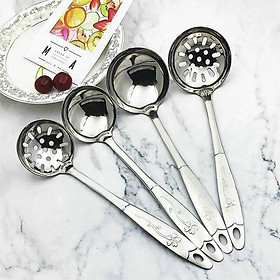 Mua Muôi inox cán hoa cao cấp  siêu sang trọng  môi inox