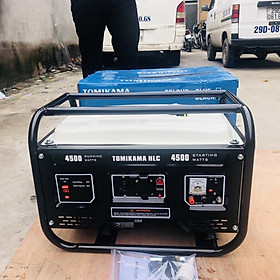 Máy phát điện Tomikama 4500 công suất 3.5kw, chạy xăng, giật nổ