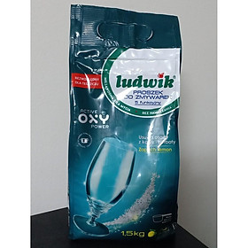 Combo muối rửa bát ludwik 1,5kg+bột ludwik 1.5kg+bóng 500ml dùng cho máy rửa bát