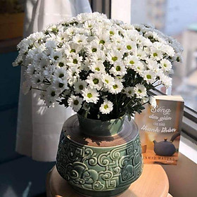 Mua Lọ khắc nổi hoạ tiết Đức Phật an nhiên