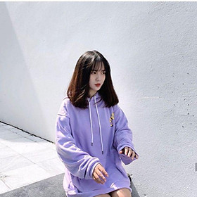 Áo hoodie nữ in họa tiết hoạt hình siêu hài hước với màu tím đang là xu hướng hot hit của giới trẻ 2019 AB0010