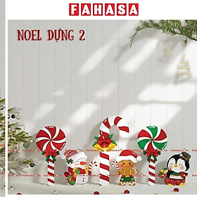 Set Gỗ Dựng Tường - Trang Trí Giáng Sinh - 70 x 15 x 10 cm - Bách Mộc 2