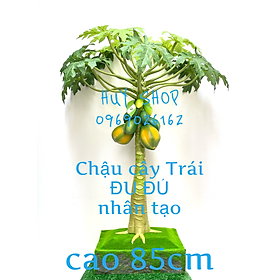 Mua Chậu cây Trái ĐU ĐỦ 85cm nhân tạo trang trí nhà cửa