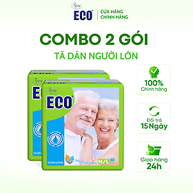 Combo 2 gói Tã Dán Người Lớn Peppy Eco Siêu Mềm Mại, Siêu Khô Thoáng, Kháng khuẩn Size M/L