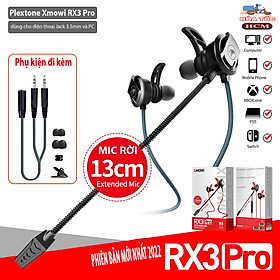 Tai Nghe Gaming Có Mic Rời xMOWI RX3 Dùng Được Cho Cả Máy Tính Và Điện Thoại - Hàng Chính Hãng