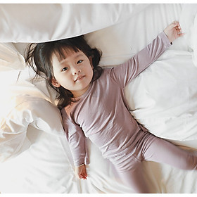 Bộ ngủ mặc nhà cạp cao trẻ em, chất cotton tự nhiên co giãn mềm mịn, nhiều màu phù hợp cho cả bé trai và gái | MB19