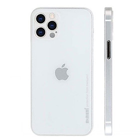 Ốp lưng cho iPhone 12 Pro Max (6.7) hiệu Memumi PP Slim siêu mỏng 0.3 mm - Hàng nhập khẩu - Trắng nhám