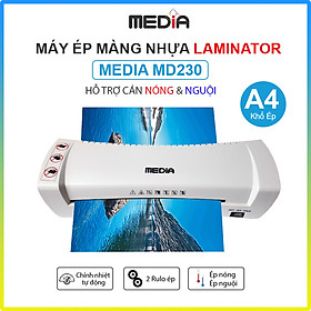 Mua Máy Ép Màng Nhựa Plastic Media MD230 Khổ A4  Tự Động Điều Chỉnh Nhiệt Độ  Tính Năng Chống Kẹt Giấy  Nhỏ Gọn Thích Hợp Dùng Cho Văn Phòng Hoặc Gia Đình - Hàng Chính Hãng