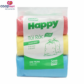 Túi rác màu Co.op Happy 1 kg 55 x 65cm-3438985