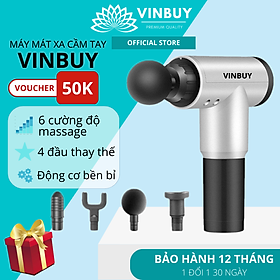 Máy Massage Cầm Tay VinBuy - 6 Cấp Độ, Hỗ Trợ Mát Xa Chuyên Sâu, Giảm Đau Cơ, Cứng Khớp - Quà Tặng Cho Sức Khỏe