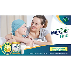 Sữa bột Nutricare Fine dinh dưỡng y học tăng cường miễn dịch cho bệnh nhân ung thư (900g)