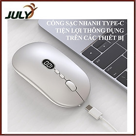 Mua Chuột không dây X1 sử dụng pin sạc cổng type-c tiện lợi kèm theo màn hình led mini báo hiệu dung lượng pin - JL