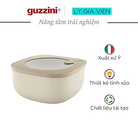 Hộp Đựng Thực Phẩm Cỡ Nhỏ Guzzini STORE&MORE - Shallow Airtight Fridge/Freezer/Microwave Containers (S) 450CC - Hộp Kín Không Khí - Phù Hợp Cho Tủ Lạnh/Tủ Đông/Lò Vi Sóng