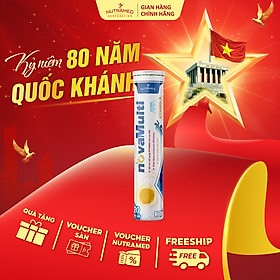Viên sủi NovaMulti bổ sung vitamin và khoáng chất, hỗ trợ tăng cường sức đề kháng, giảm mệt mỏi (20 viên) - Nutramed