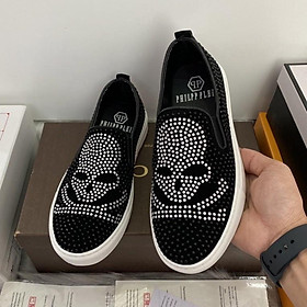 Free ship Giầy đính đá đầu lâu nam