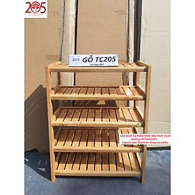 Mua Kệ Giày Dép 5 Tầng Dài 63 cm Gỗ Cao Su