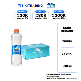 Thùng 24 Chai Nước khoáng kiềm thiên nhiên Dakai 500ml