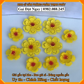Mua Sét hoa mai xốp dẻo dán tường - dán kiếng phụ kiện trang trí tết