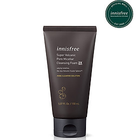 Sữa rửa mặt se khít lỗ chân lông innisfree Super Volcanic Pore Micellar Cleansing Foam 2X 150ml - 131172704