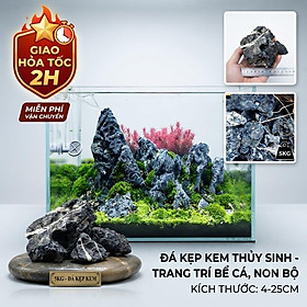 [Hàng Tuyển] 5kg Đá Kẹp Kem Mix Size Setup Bể Thủy Sinh, Hồ Cá Cảnh - Đá Tự Nhiên Đẹp