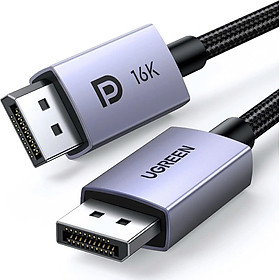 Mua Cáp Displayport to Displayport 2.1 bện dù Ugreen | Độ phân giải 16K@60Hz | Băng thông 80Gbps | Hàng chính hãng | Bảo Hành 18 Tháng 1 đổi 1
