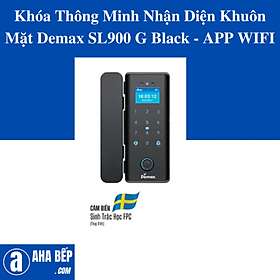 Mua KHÓA THÔNG MINH NHẬN DIỆN KHUÔN MẶT DEMAX SL900 G BLACK - APP WIFI - HÀNG CHÍNH HÃNG