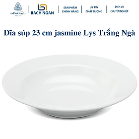 Mua Dĩa súp Minh Long 23 cm Jasmine Lys Men ngà  Bằng sứ  Hàng Đẹp  Cao Cấp  Dùng Trong Gia Đình  Đãi Khách  Tặng Quà Tân Gia