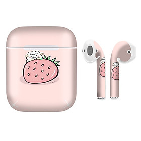 Mua Miếng dán skin chống bẩn cho tai nghe AirPods in hình thiết kế - atk249 (bản không dây 1 và 2)
